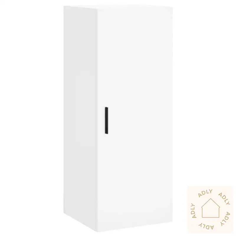 Highboard Hvit 34,5X34X180 Cm Konstruert Tre