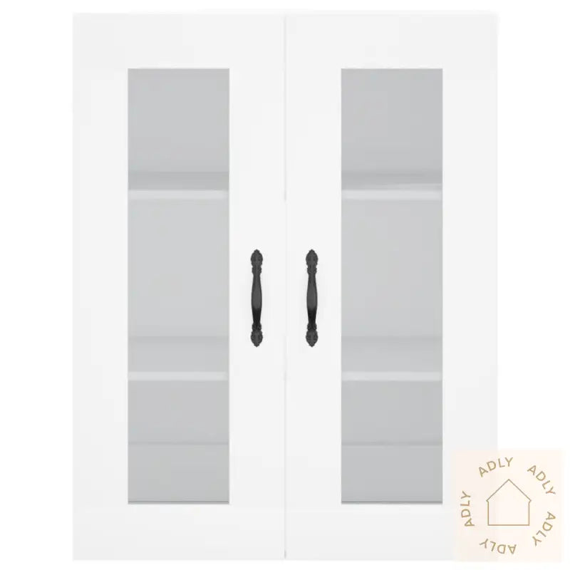 Highboard Hvit 69,5X34X180 Cm Konstruert Tre
