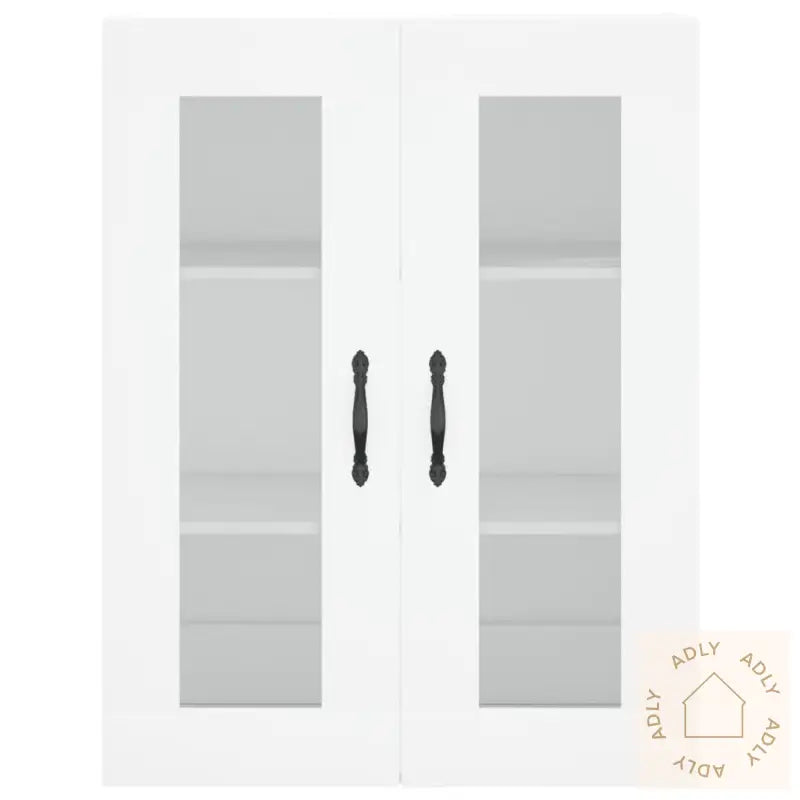 Highboard Hvit 69,5X34X180 Cm Konstruert Tre