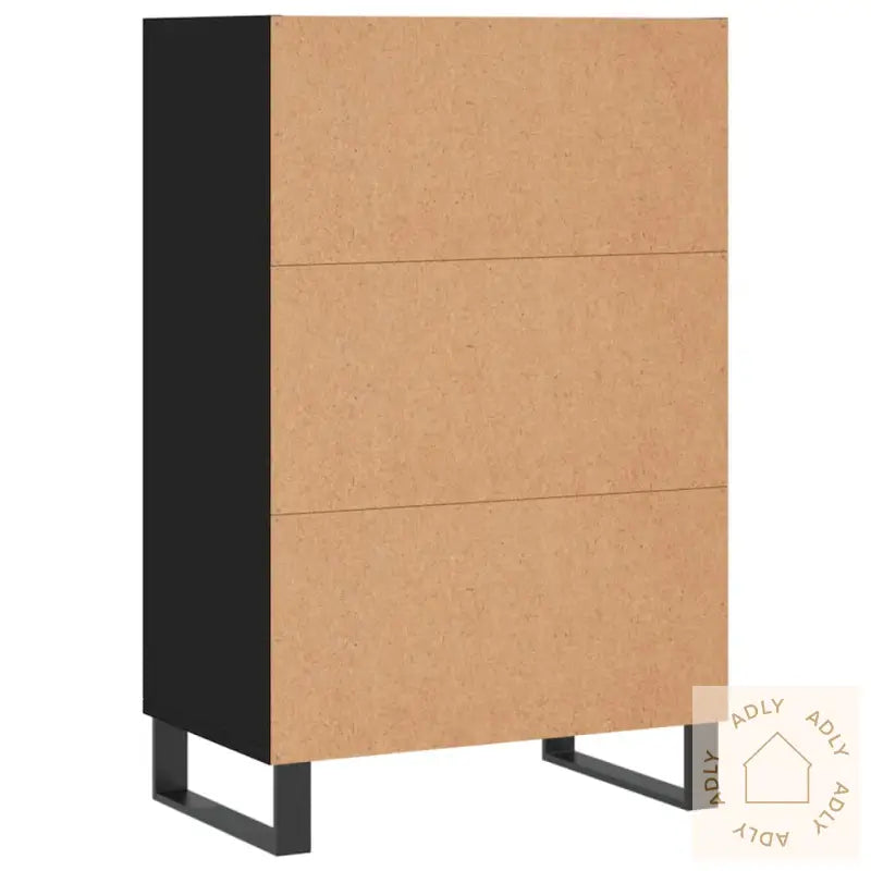 Highboard Svart 57X35X90 Cm Konstruert Tre