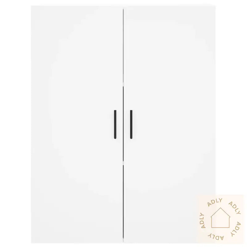 Highboard Hvit 69,5X34X180 Cm Konstruert Tre