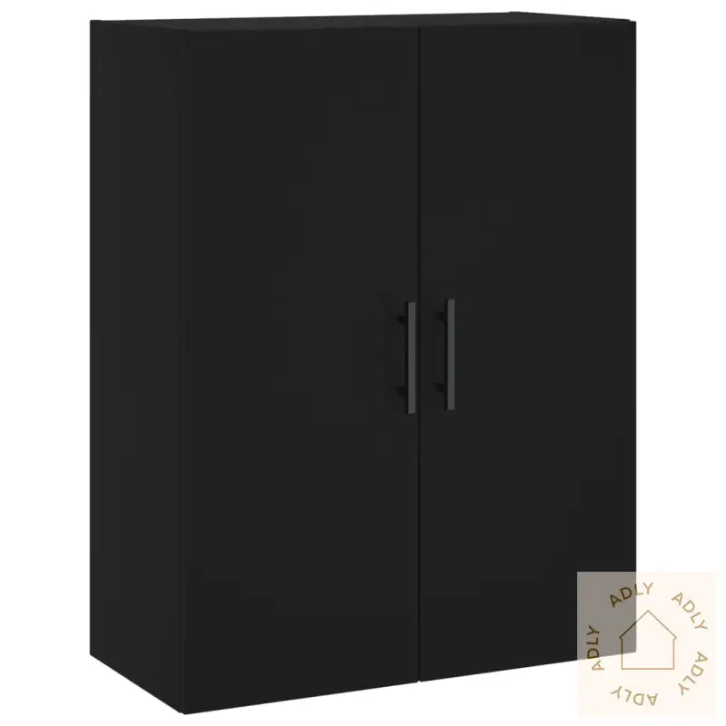 Highboard Svart 69,5X34X180 Cm Konstruert Tre