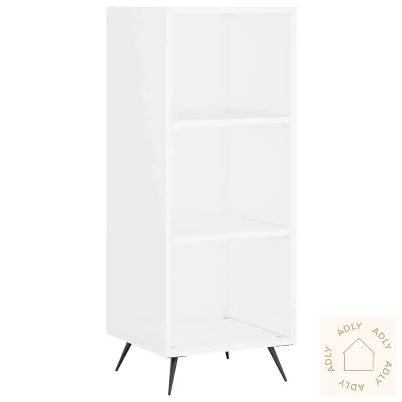 Highboard Hvit 34,5X34X180 Cm Konstruert Tre