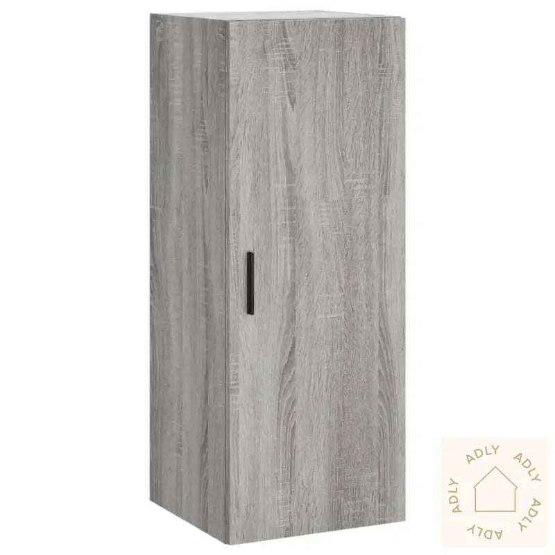 Highboard Grå Sonoma 34,5X34X180 Cm Konstruert Tre