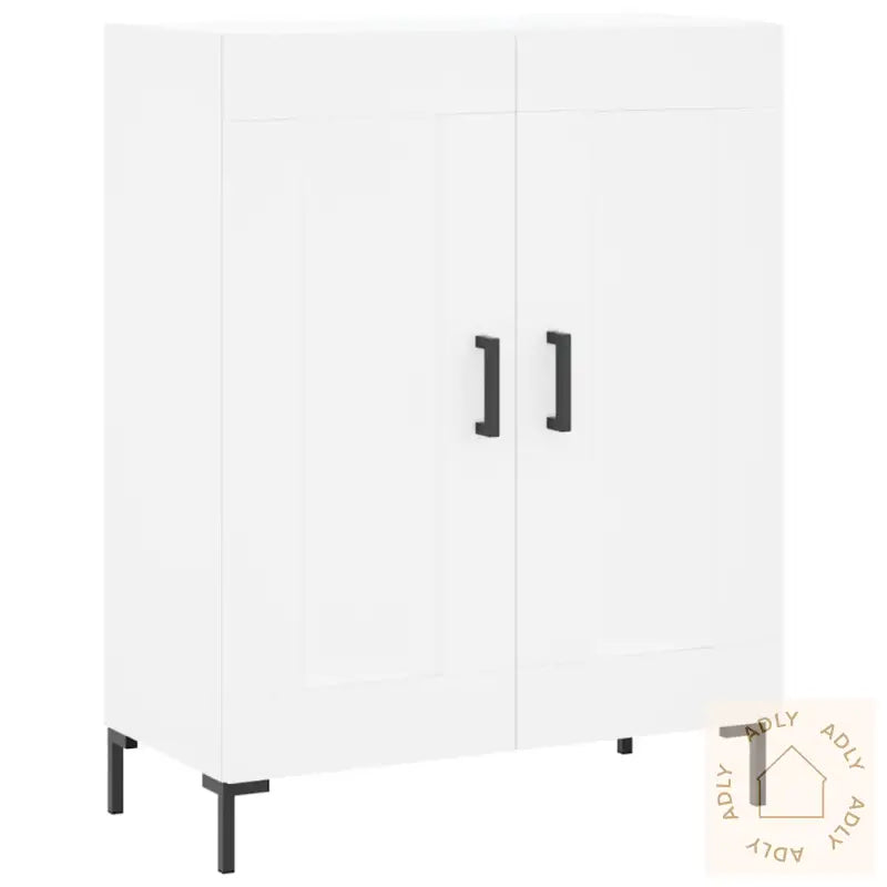 Highboard Hvit 69,5X34X180 Cm Konstruert Tre