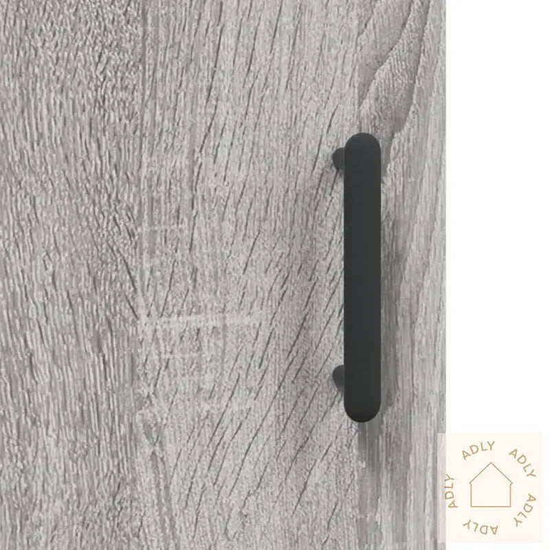 Highboard Grå Sonoma 69,5X34X180 Cm Konstruert Tre