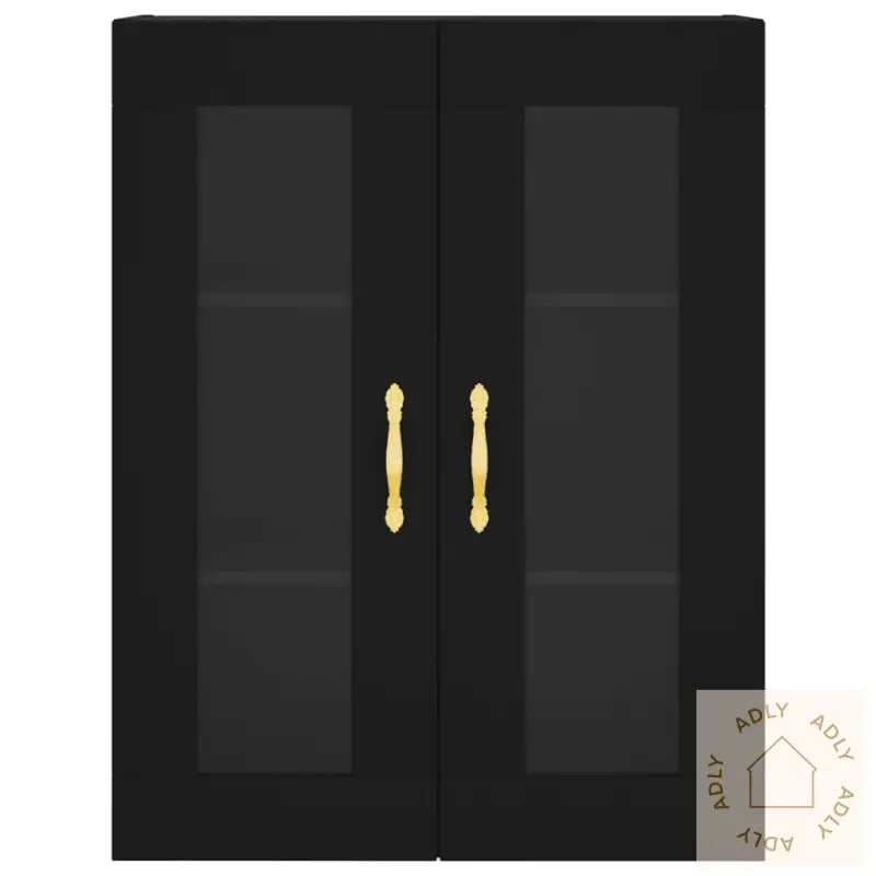 Highboard Svart 69,5X34X180 Cm Konstruert Tre