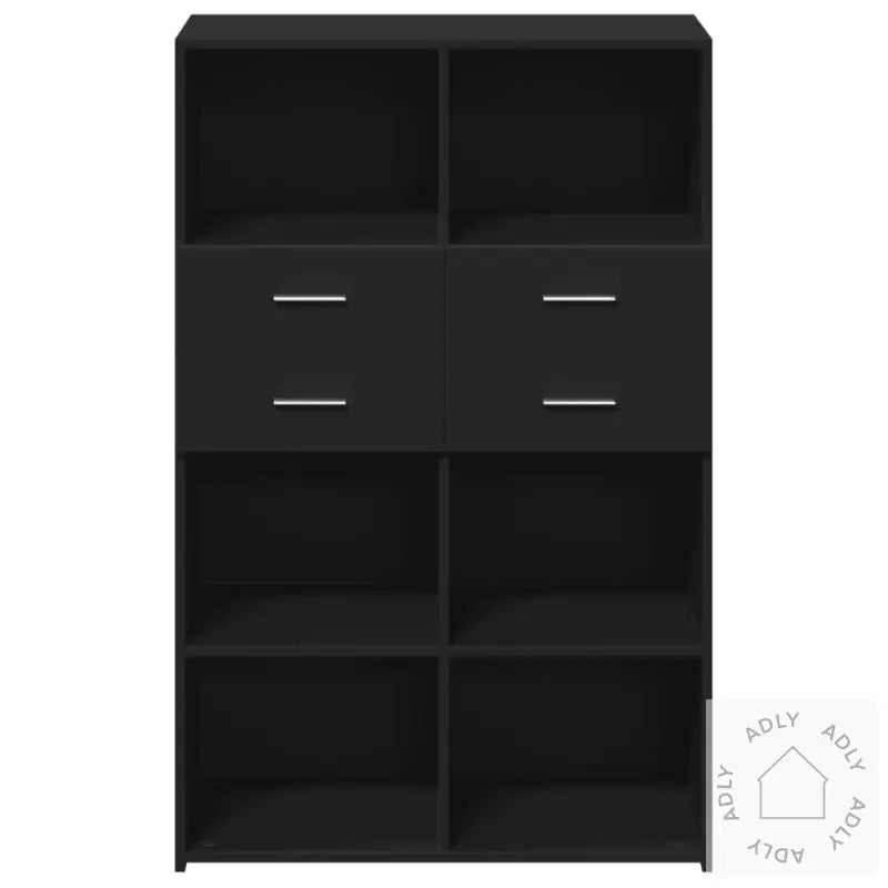 Hylle Svart 80X42,5X124 Cm Konstruert Tre