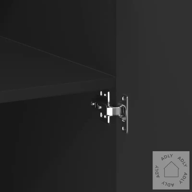 Highboard Svart 80X42,5X185 Cm Konstruert Tre