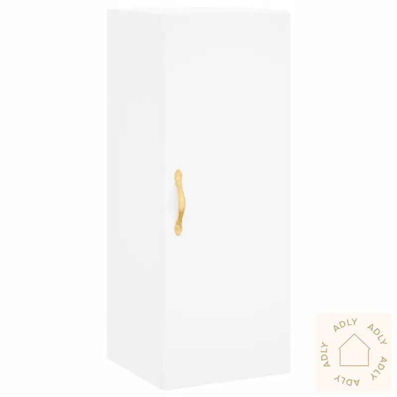 Highboard Hvit 34,5X34X180 Cm Konstruert Tre
