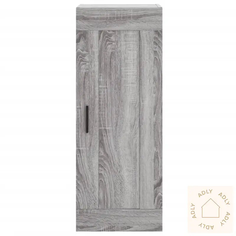 Highboard Grå Sonoma 34,5X34X180 Cm Konstruert Tre
