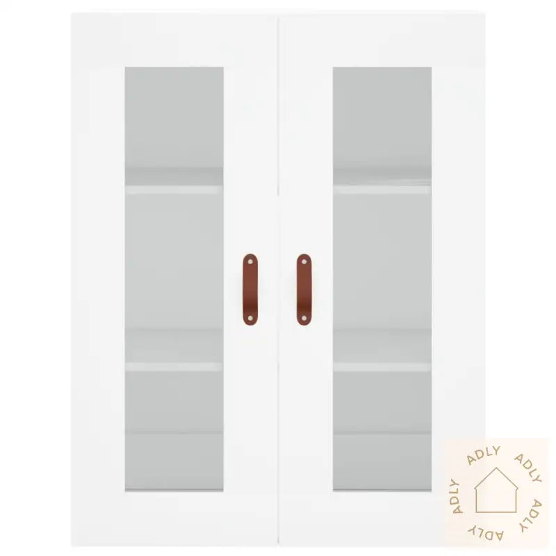 Highboard Hvit 69,5X34X180 Cm Konstruert Tre