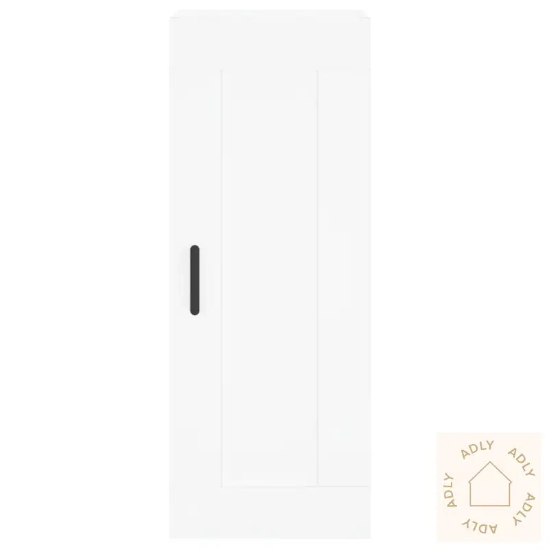 Highboard Hvit 34,5X34X180 Cm Konstruert Tre