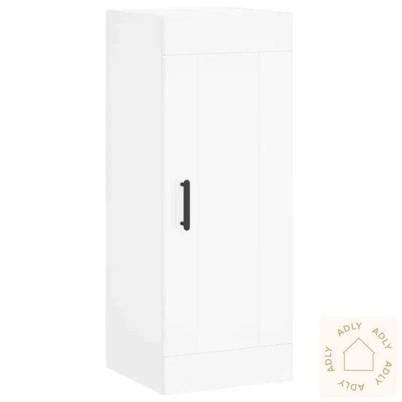 Highboard Hvit 34,5X34X180 Cm Konstruert Tre