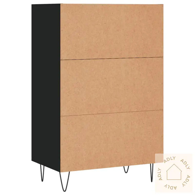Highboard Svart 57X35X90 Cm Konstruert Tre