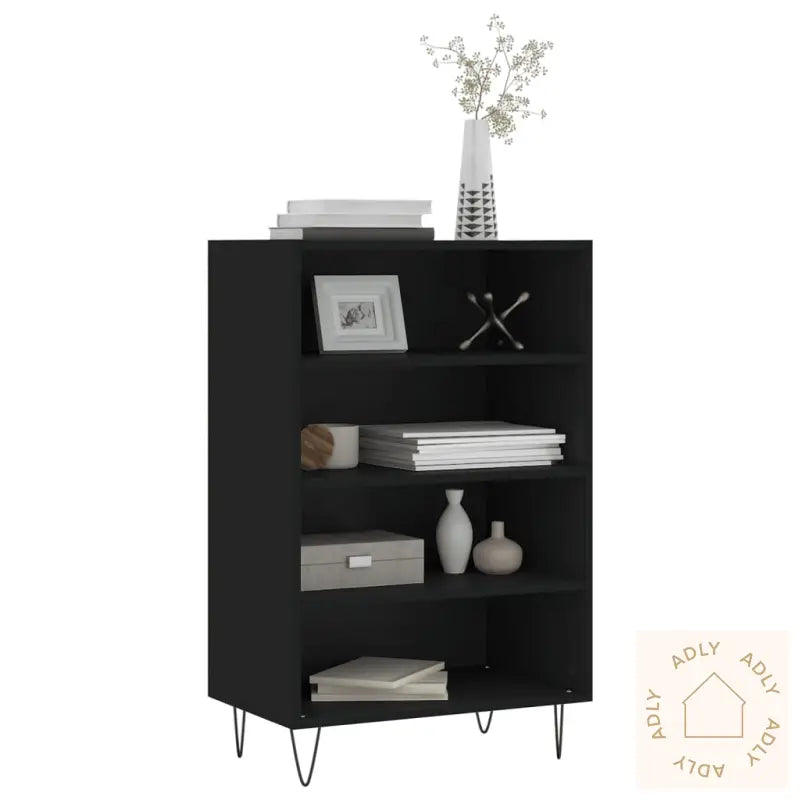 Highboard Svart 57X35X90 Cm Konstruert Tre