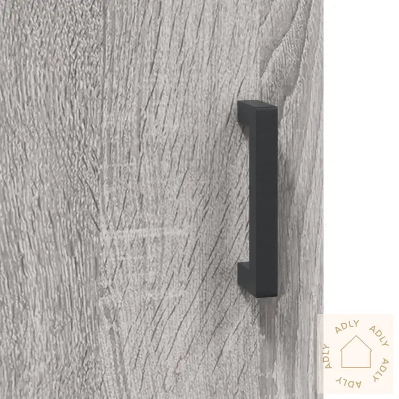 Highboard Grå Sonoma 69,5X34X180 Cm Konstruert Tre