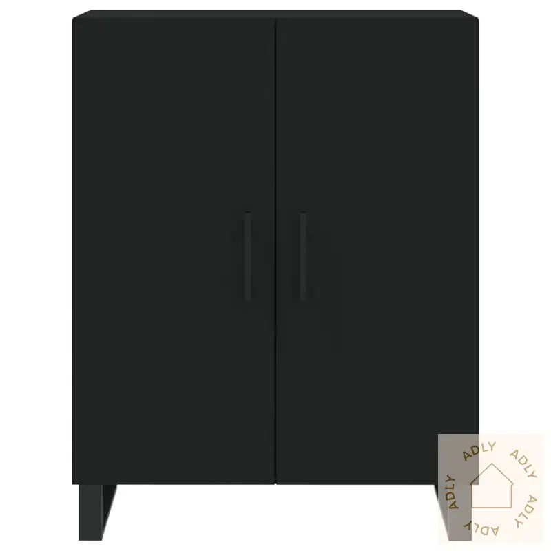 Highboard Svart 69,5X34X180 Cm Konstruert Tre