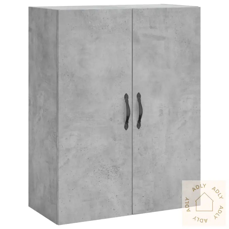 Highboard Betonggrå 69,5X34X180 Cm Konstruert Tre