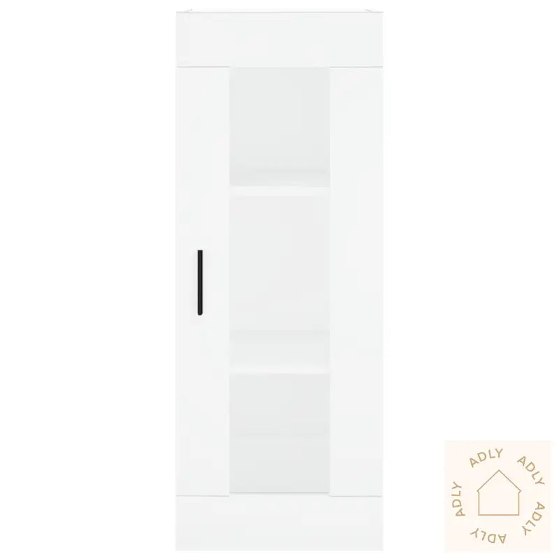 Highboard Hvit 34,5X34X180 Cm Konstruert Tre