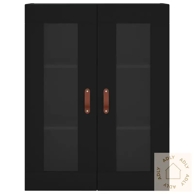 Highboard Svart 69,5X34X180 Cm Konstruert Tre