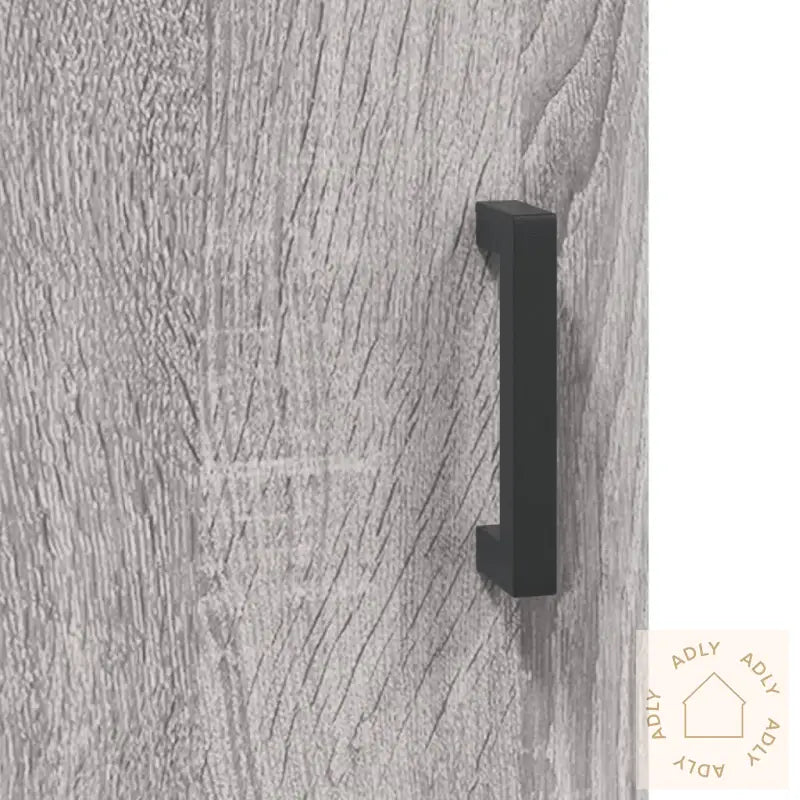 Highboard Grå Sonoma 69,5X34X180 Cm Konstruert Tre