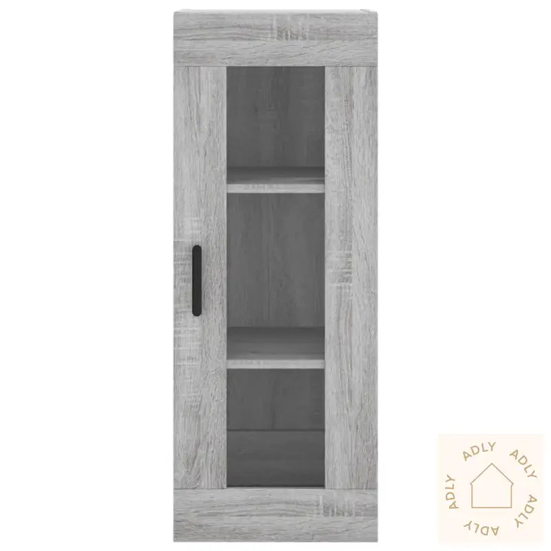 Highboard Grå Sonoma 34,5X34X180 Cm Konstruert Tre