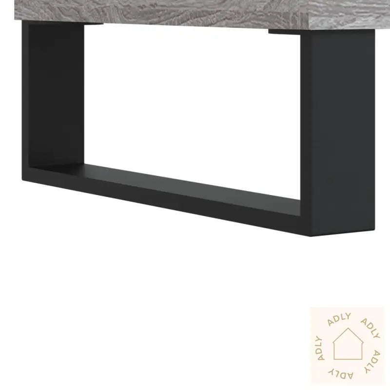 Highboard Grå Sonoma 69,5X34X180 Cm Konstruert Tre