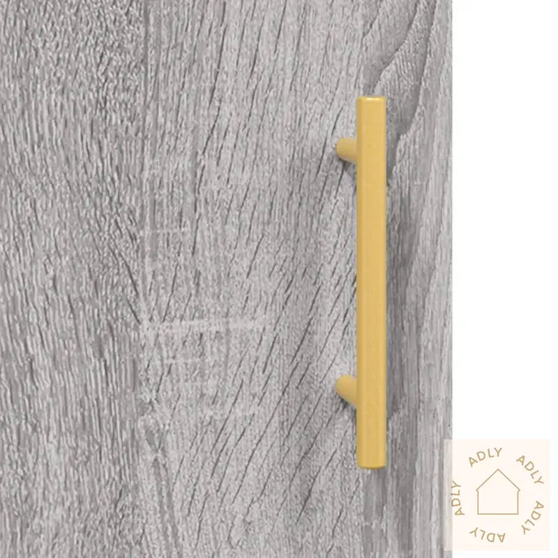 Highboard Grå Sonoma 69,5X34X180 Cm Konstruert Tre