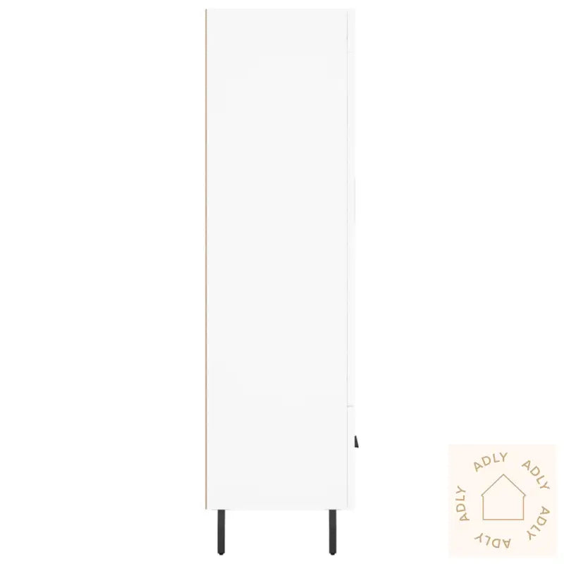 Highboard Hvit 69,5X31X115 Cm Konstruert Tre