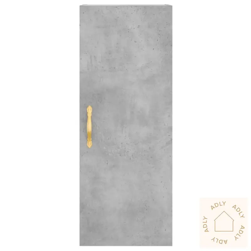 Highboard Betonggrå 34,5X34X180 Cm Konstruert Tre