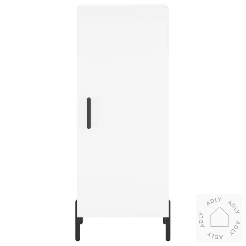 Highboard Hvit 34,5X34X180 Cm Konstruert Tre