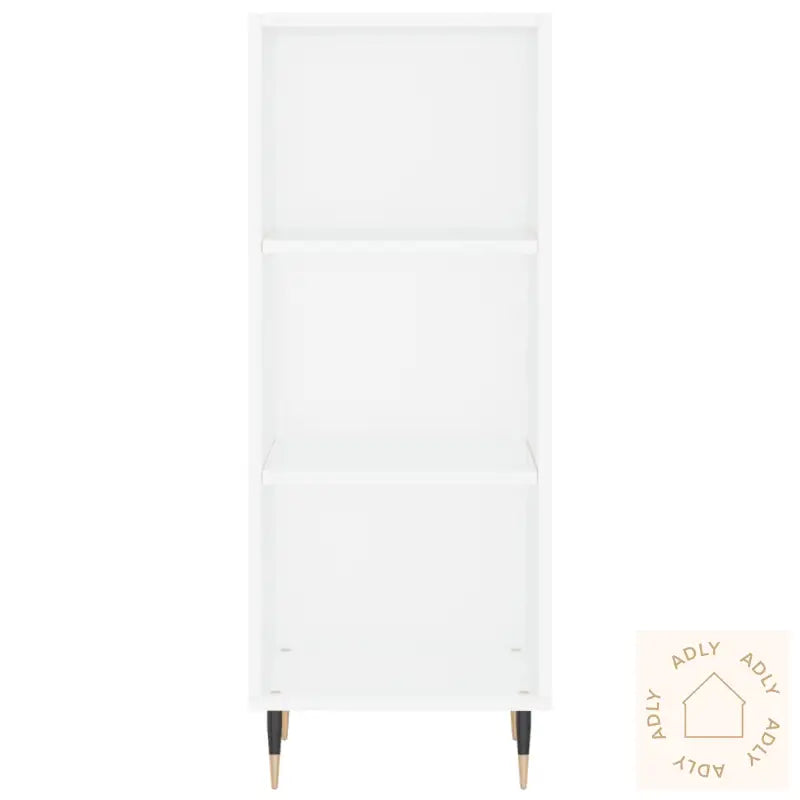 Highboard Hvit 34,5X34X180 Cm Konstruert Tre