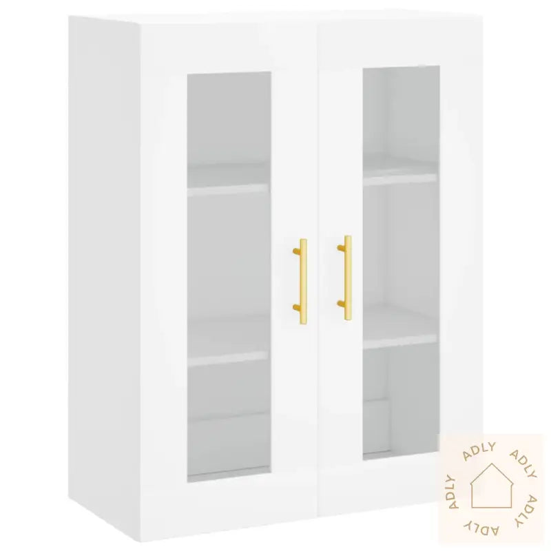 Highboard Hvit 69,5X34X180 Cm Konstruert Tre