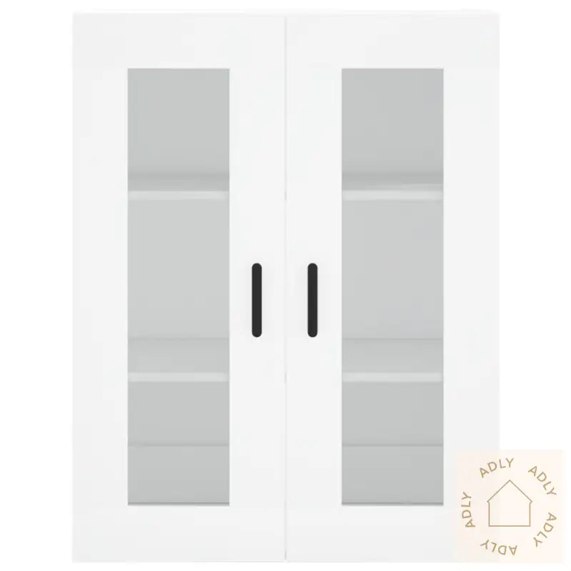 Highboard Hvit 69,5X34X180 Cm Konstruert Tre