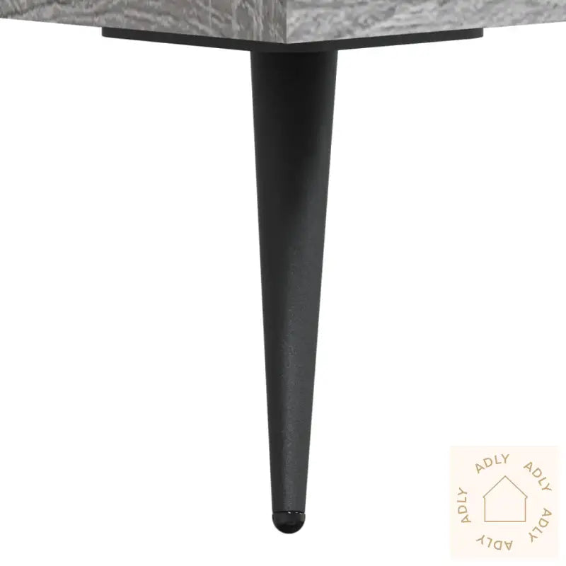 Highboard Grå Sonoma 69,5X34X180 Cm Konstruert Tre