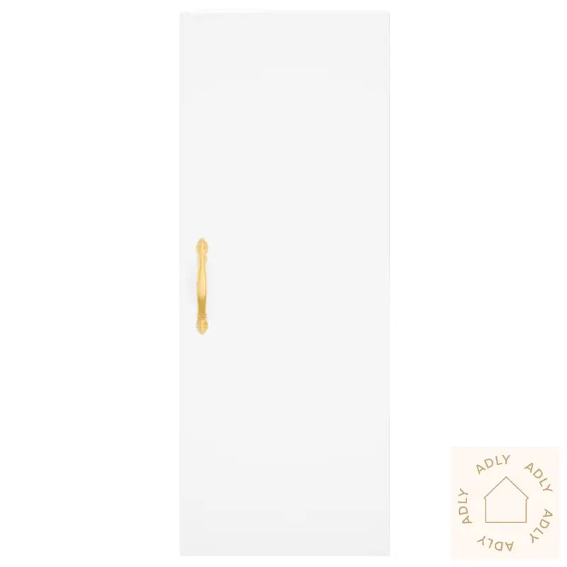 Highboard Hvit 34,5X34X180 Cm Konstruert Tre