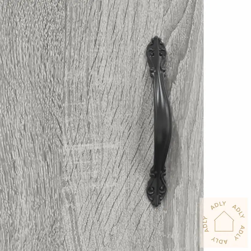 Highboard Grå Sonoma 34,5X34X180 Cm Konstruert Tre