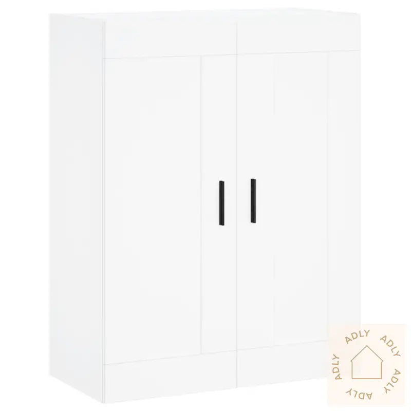 Highboard Hvit 69,5X34X180 Cm Konstruert Tre