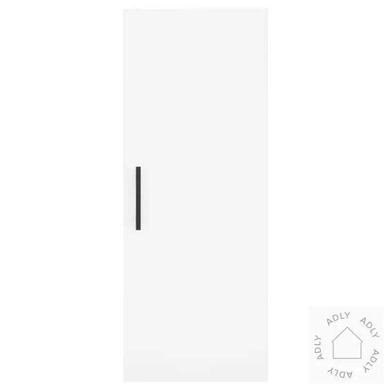 Highboard Hvit 34,5X34X180 Cm Konstruert Tre