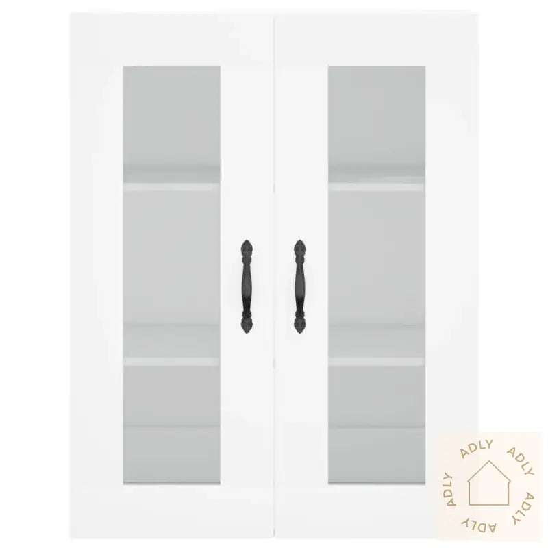 Highboard Hvit 69,5X34X180 Cm Konstruert Tre