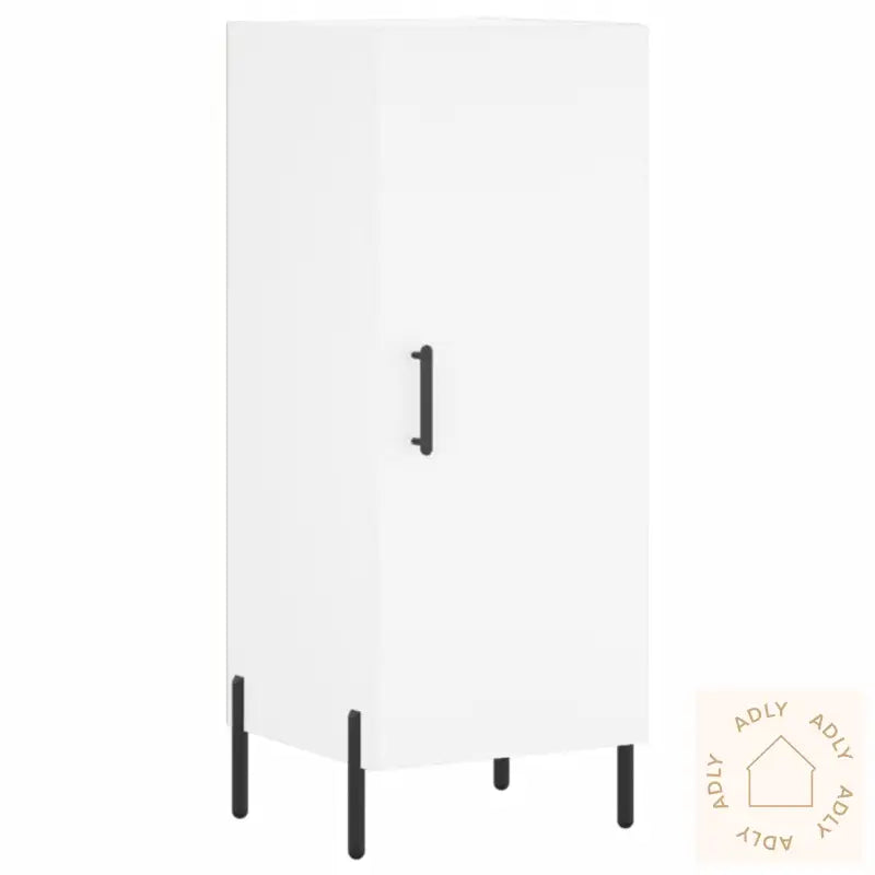 Highboard Hvit 34,5X34X180 Cm Konstruert Tre