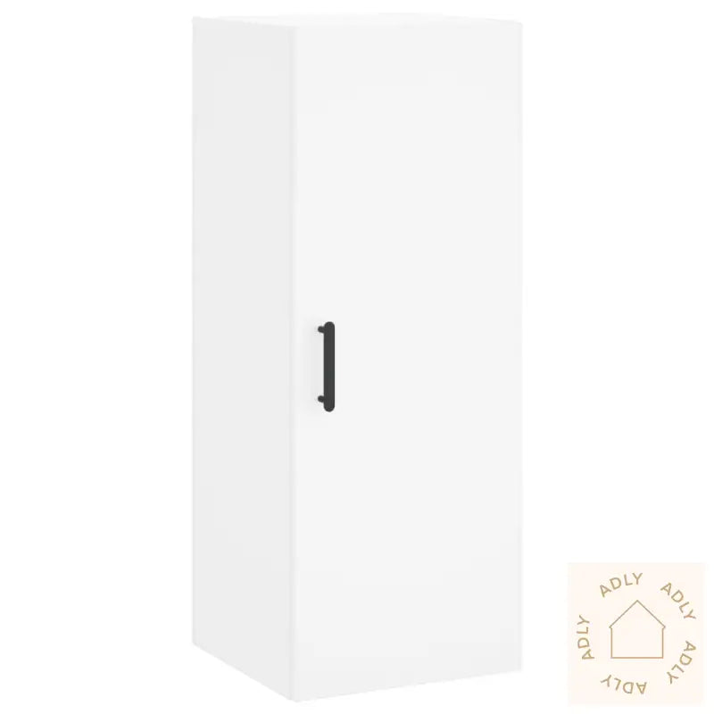 Highboard Hvit 34,5X34X180 Cm Konstruert Tre