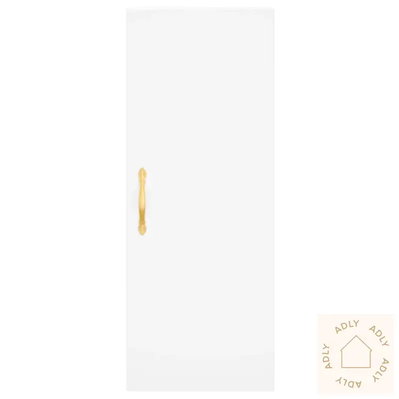 Highboard Hvit 34,5X34X180 Cm Konstruert Tre