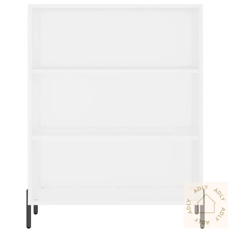 Highboard Hvit 69,5X34X180 Cm Konstruert Tre