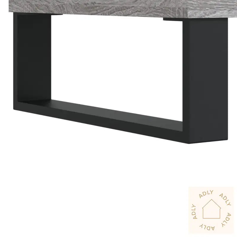 Highboard Grå Sonoma 69,5X34X180 Cm Konstruert Tre