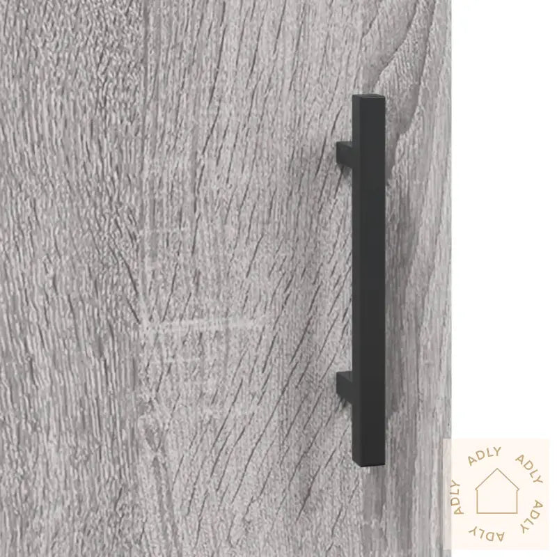 Highboard Grå Sonoma 69,5X34X180 Cm Konstruert Tre