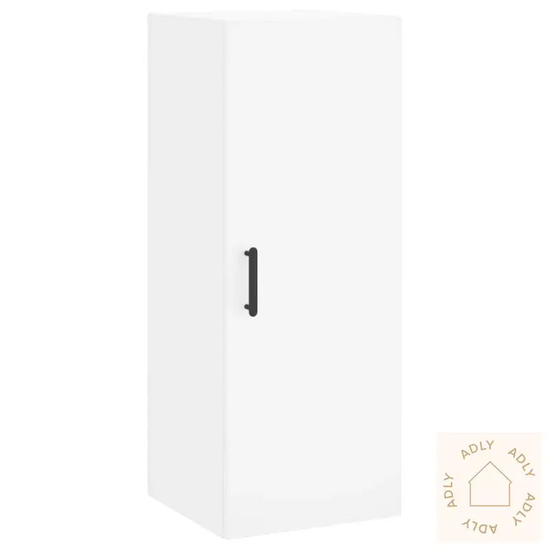 Highboard Hvit 34,5X34X180 Cm Konstruert Tre