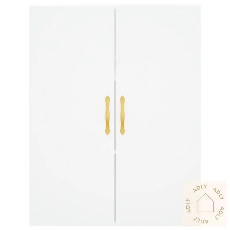 Highboard Hvit 69,5X34X180 Cm Konstruert Tre