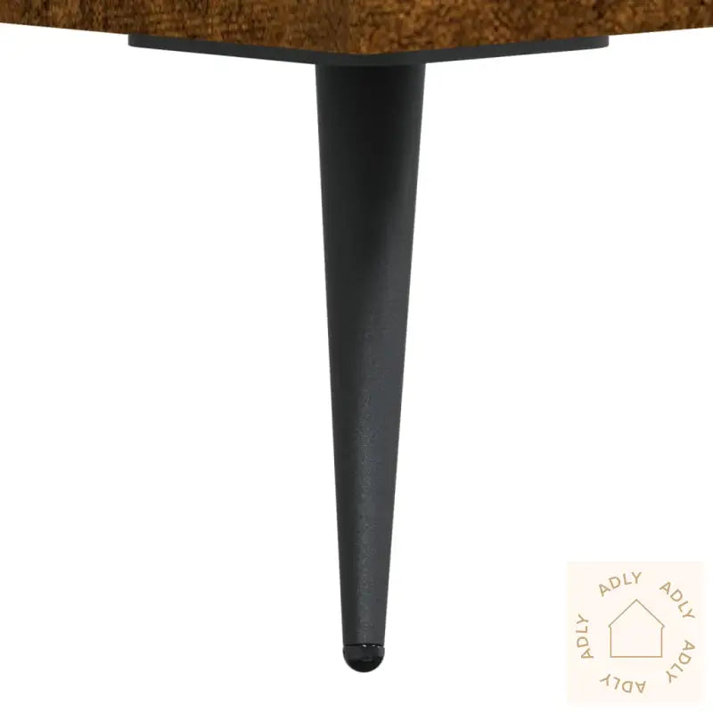 Highboard Røkt Eik 34,5X34X180 Cm Konstruert Tre